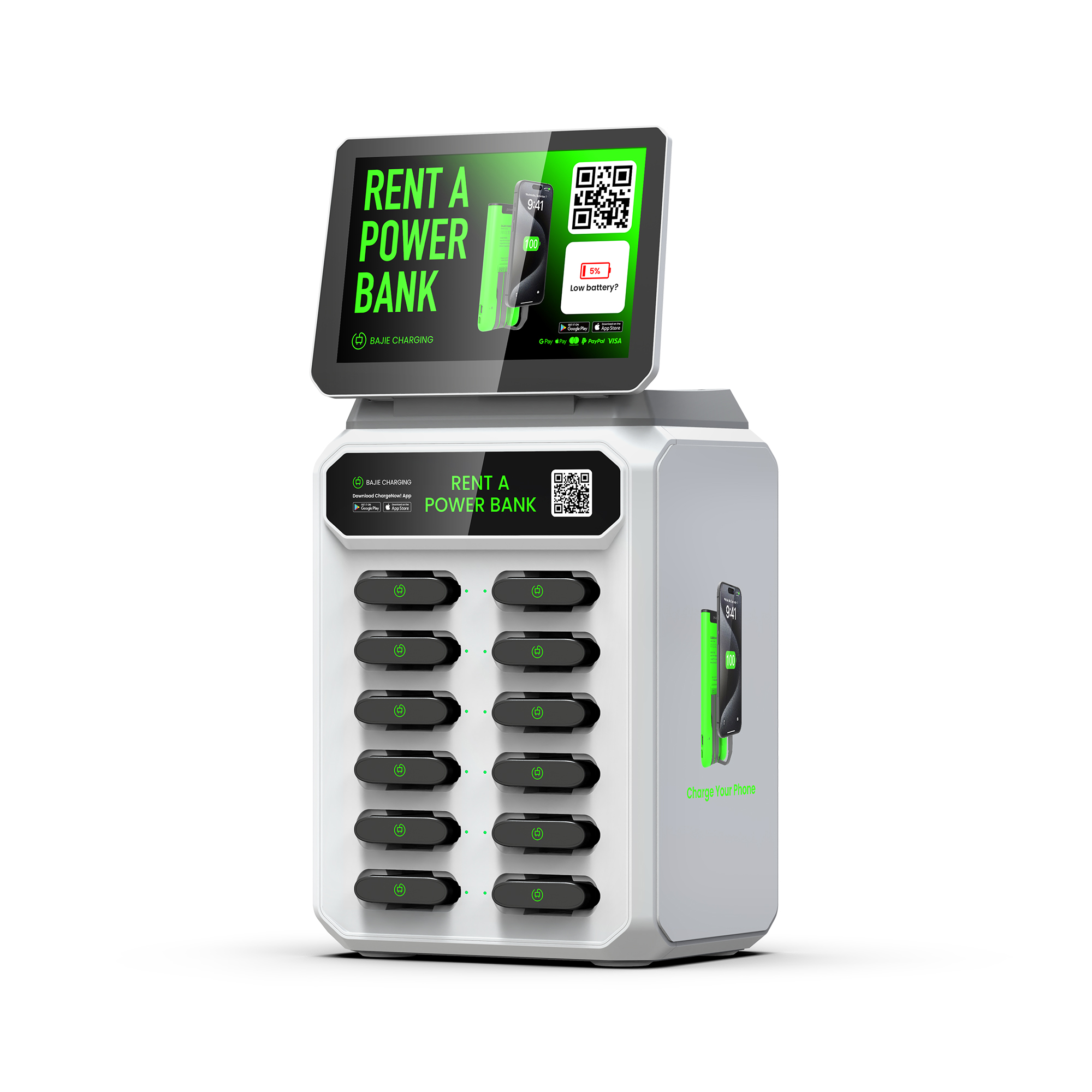 Gorgeous design, with advertising screen, suitable for all kinds of small and medium scenes, such as restaurants