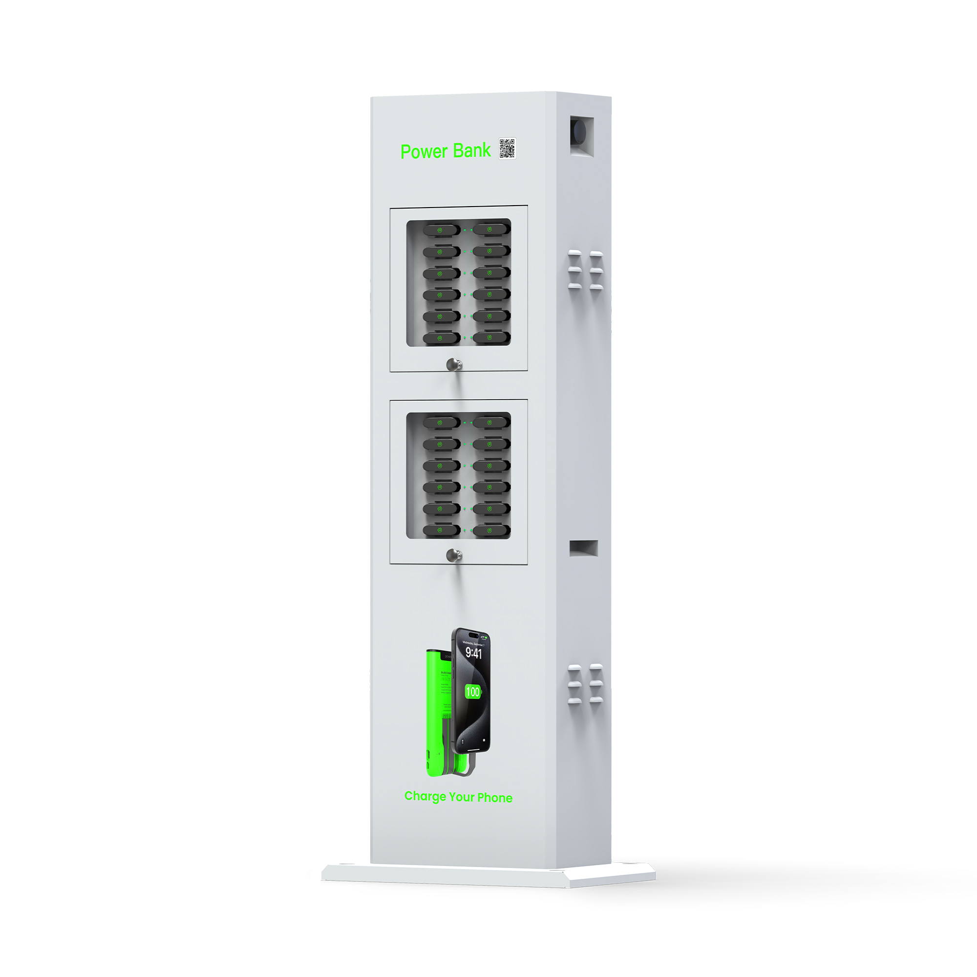 The machine is waterproof to IP54 and can be placed outdoors in all kinds of weather, especially for large outdoor events such as music festivals.