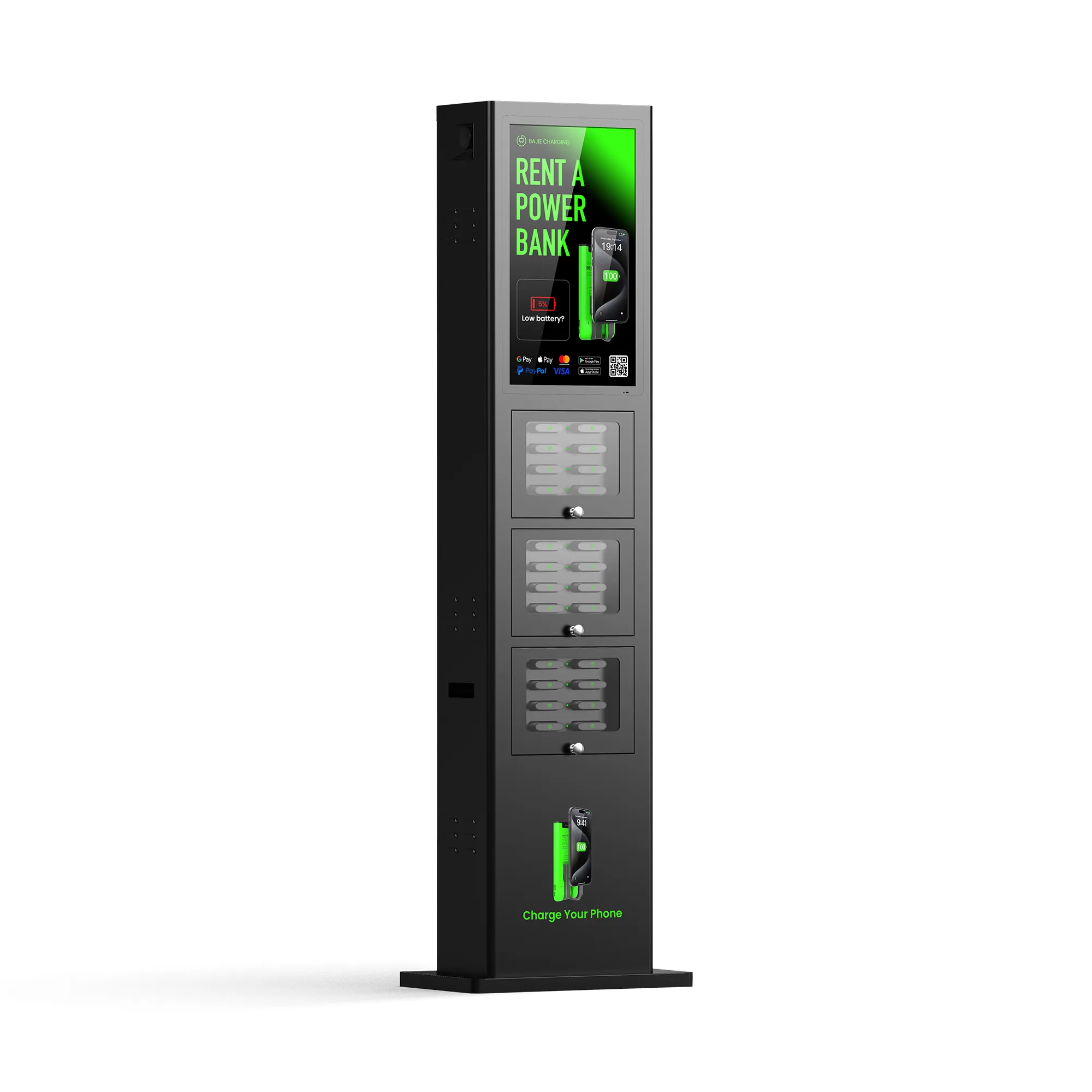 24-Slot ​​Outdoor Waterproof Shared Power Bank Station