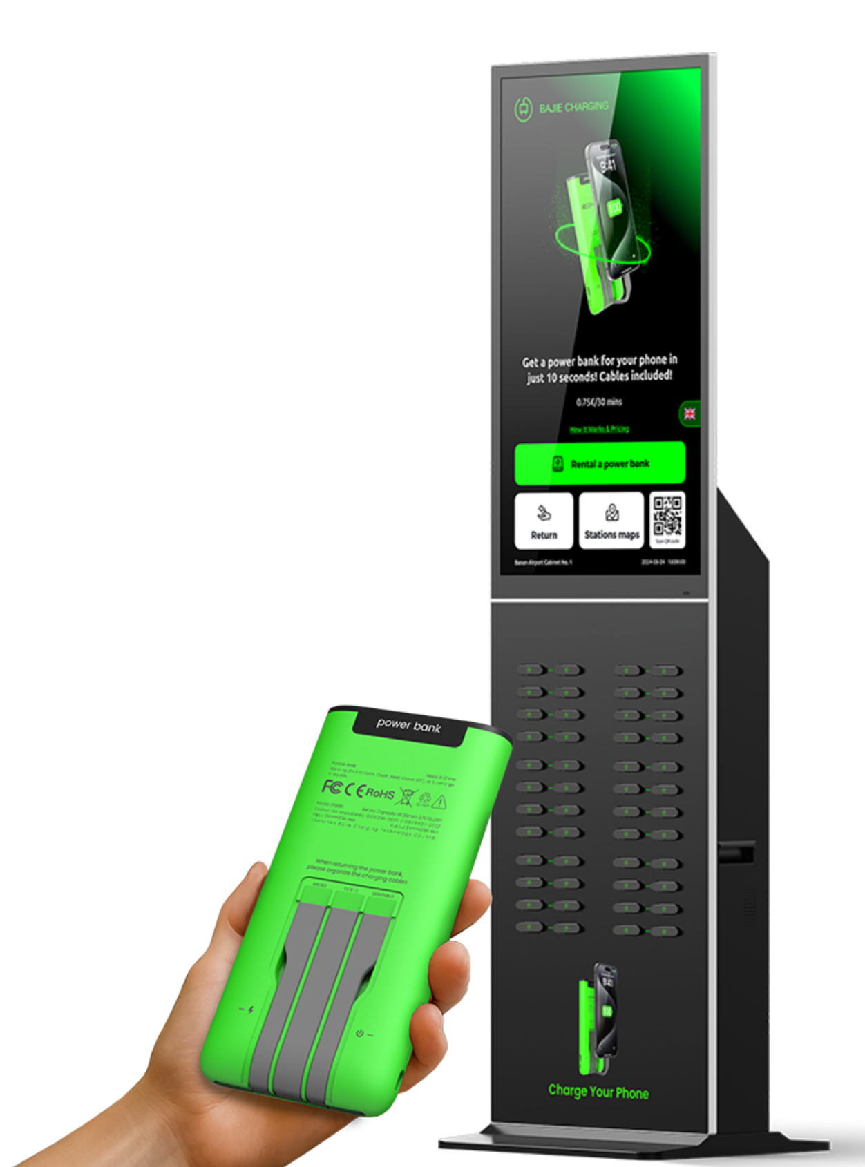 Rent a Power Bank Anytime Anywhere Stay Powered.