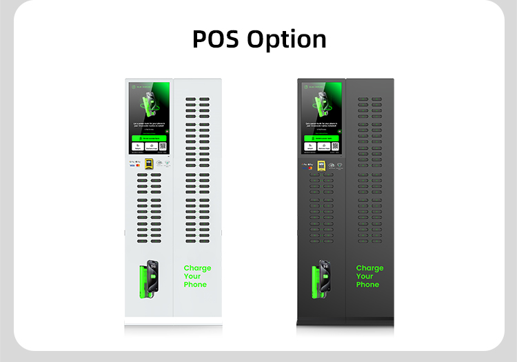 72 slots & with 23.8 inch touch screen & vertical shared power bank rental station