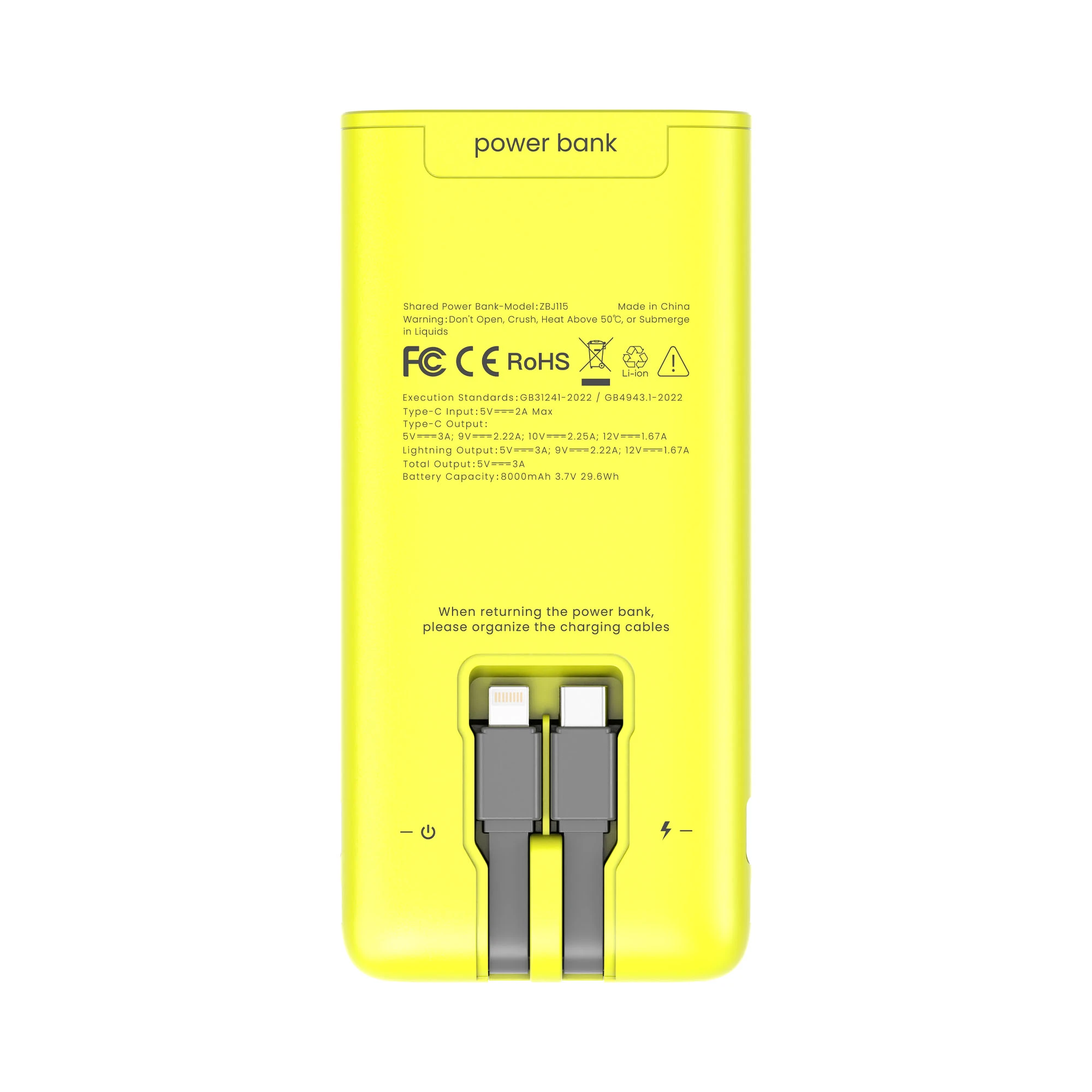 Fast-Charging 8000mAh Power Bank