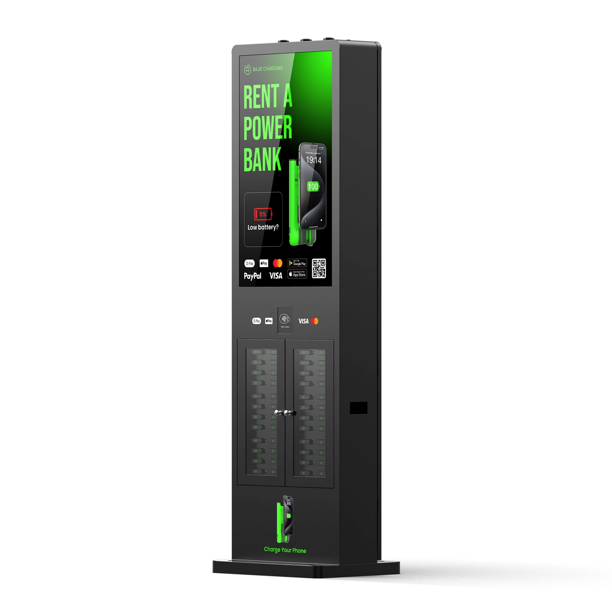 ​​48-Slot Outdoor Waterproof Power Bank Station​​