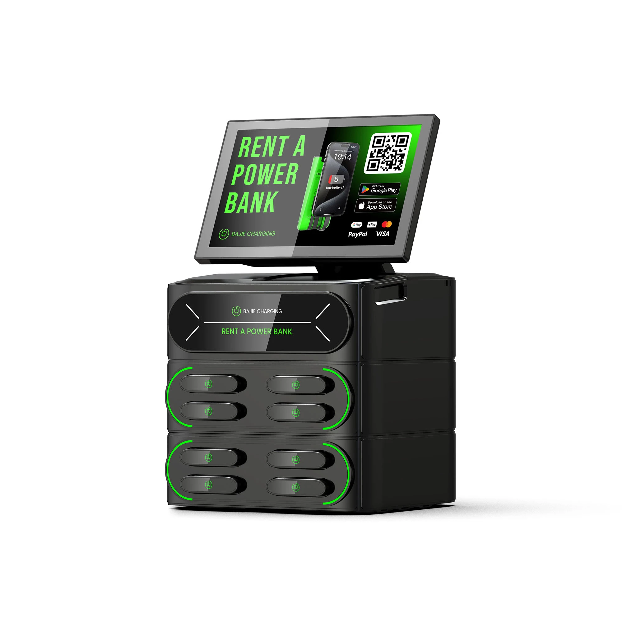 8 - Slot power bank charging station